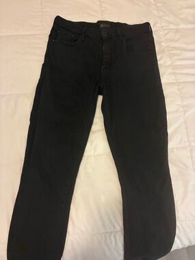 MOTHER Slim Straight Black women's Jeans